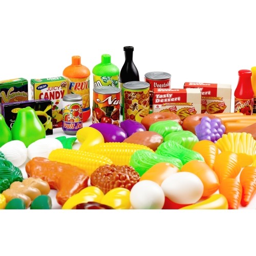 Zestaw produktów żywnościowych do zabawy dla dzieci Ecotoys (120 szt.)