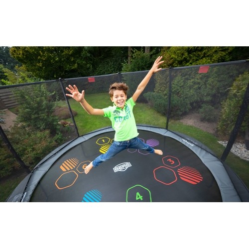 Trampolina ogrodowa BERG Favorit Regular Levels 430 z siatką Comfort - szara