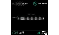 Lotki Winmau Blackout Steel Tip 24 g