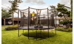 Trampolina ogrodowa BERG Favorit Regular z zabezpieczającą Comfort - 330 cm, szara