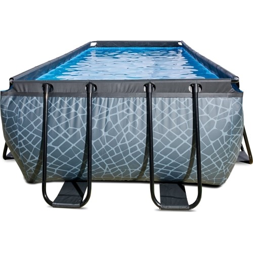 Basen EXIT Kamienny 540 x 250 x 122 cm z drabinką i pompą z filtrem