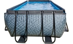 Basen EXIT Kamienny 540 x 250 x 122 cm z drabinką i pompą z filtrem