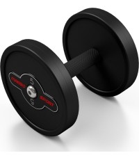 Hantel gumowany Marbo - 5 kg, czarny