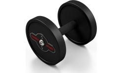 Hantel gumowany Marbo - 5 kg, czarny
