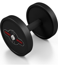 Hantel gumowany Marbo - 7,5 kg, czarny