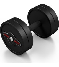 Hantel gumowany Marbo - 10 kg, czarny