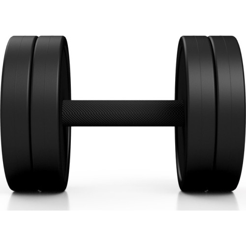 Hantel gumowany Marbo - 10 kg, czarny