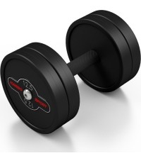 Hantel gumowany Marbo - 12,5 kg, czarny
