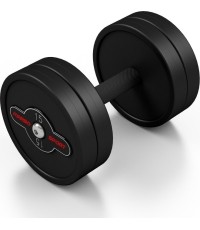 Hantla gumowana Marbo, 15 kg, czarna