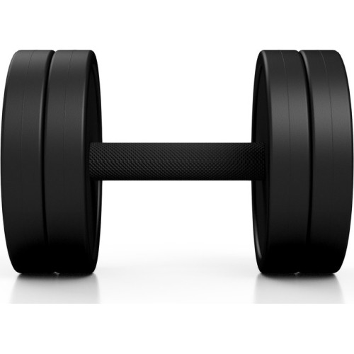 Hantel gumowany Marbo - 15 kg, czarny