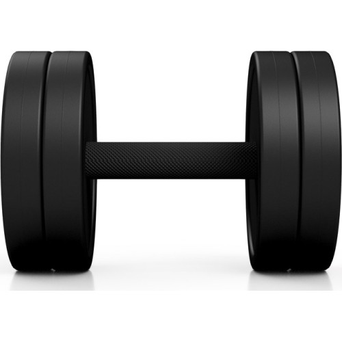 Hantel gumowany Marbo - 17,5 kg, czarny