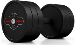 Hantel gumowany Marbo - 20 kg, czarny