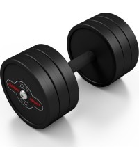 Hantel gumowany Marbo - 22,5 kg, czarny