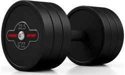 Hantel gumowany Marbo - 22,5 kg, czarny