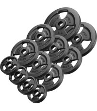 Zestaw talerzy żeliwnych Marbo 29 kg (2x5 kg + 6x2,5 kg + 4x1 kg)