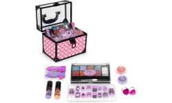Zestaw kuferek kosmetyków do makijażu i paznokci dla dzieci