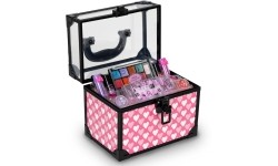 Zestaw kuferek kosmetyków do makijażu i paznokci dla dzieci