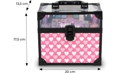 Zestaw kuferek kosmetyków do makijażu i paznokci dla dzieci