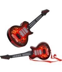 Gitara dla dzieci elektryczna z nauką gry na gitarze podczerwień melodie Czerwona