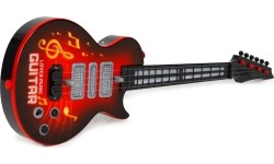 Gitara dla dzieci elektryczna z nauką gry na gitarze podczerwień melodie Czerwona
