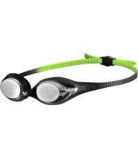 Okulary pływackie Arena Spider JR, lustrzane, czarne