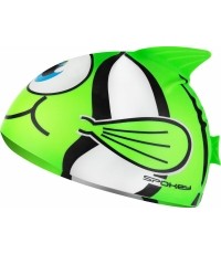 Silikonowy czepek pływacki zielony Spokey RYBKA MARLIN