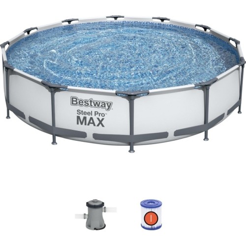 Sufity basenowe 12 ft 366x76 cm SteelPRO 3 w 1 BESTW