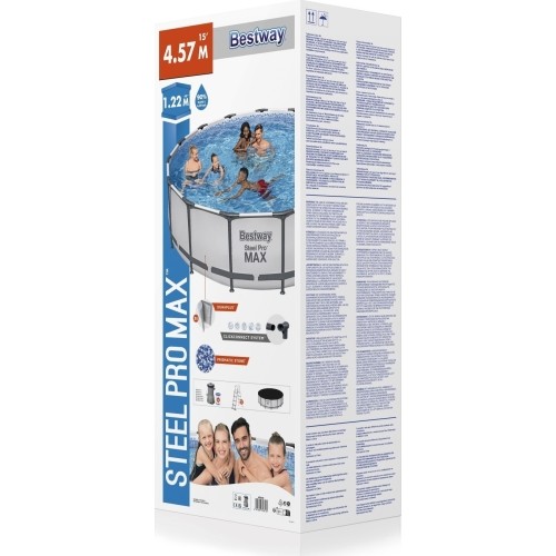 Basen 15 stóp (457 x 122 cm) SteelPRO BESTWAY