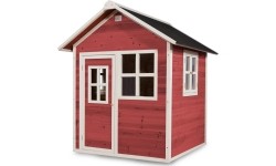 Drewniany domek do zabawy EXIT Loft 100 - czerwony