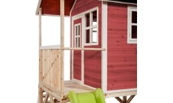 Drewniany domek do zabawy EXIT Loft 500 - czerwony