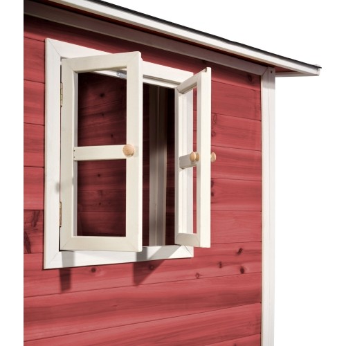 Drewniany domek do zabawy EXIT Loft 700 - czerwony