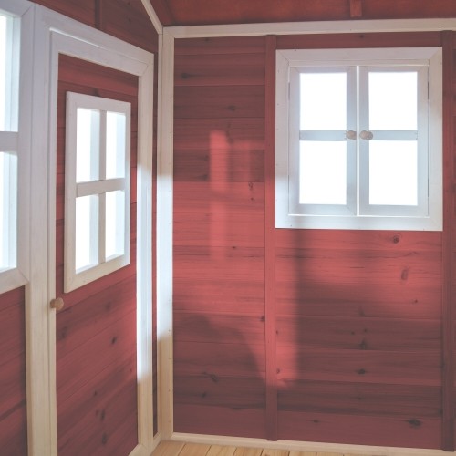 Drewniany domek do zabawy EXIT Loft 700 - czerwony