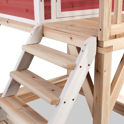 Drewniany domek do zabawy EXIT Loft 700 - czerwony