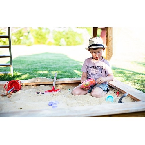 Drewniany domek do zabawy EXIT Loft 700 - czerwony