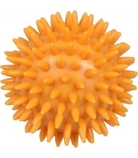 Piłka do masażu z kolcami YATE, 7,8 cm, żółta