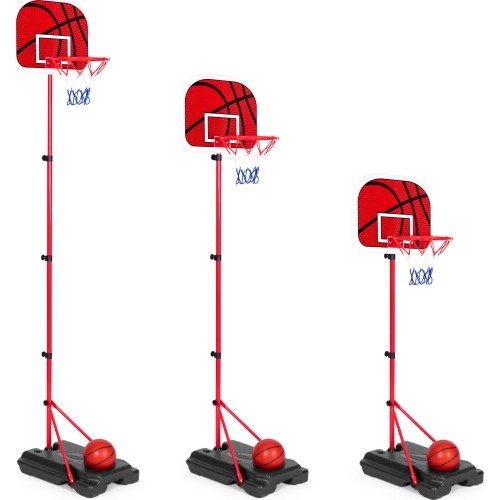 Kosz do koszykówki dla dzieci regulowana wysokość piłka pompka