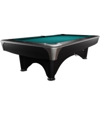 Stół bilardowy, Pool, Dynamic IV, 9 stóp, czarny matowy, Simonis 760 niebieskozielony