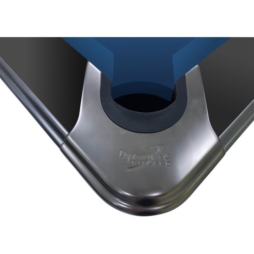 Stół bilardowy, Pool, Dynamic IV, 9 stóp, czarny matowy, Simonis 760 niebieskozielony