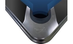 Stół bilardowy, Pool, Dynamic IV, 9 stóp, czarny matowy, Simonis 760 niebieskozielony