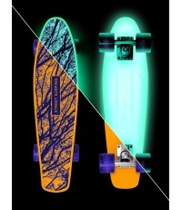 Świecąca w ciemności deskorolka Mini Skateboard Street Surfing Beach Board Glow Mystic Forest 22.5"