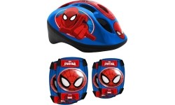 Dziecięcy zestaw kasku i ochraniaczy Spiderman