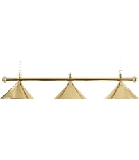 Mosiężna lampa z 3 kloszami Buffalo, złota, 150 cm