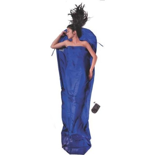 Wkładka do śpiwora MummyLiner Cocoon, jedwabna, ultramaryna