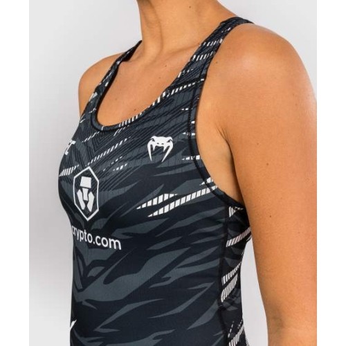 Koszulka UFC Fusion by Venum Authentic Fight Night Women's Fitted Tank With Shelf Bra - Czarna