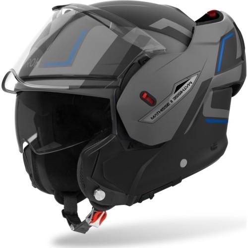 Kask motocyklowy szczękowy AIROH MATHISSE 2 Genius P/J matowy niebieski
