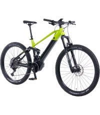 Rower elektryczny górski z pełną amortyzacją Levit Svarog BF Overstep 630 29"/27,5" – 2024 - Limonkowy czarny perłowy