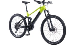 Rower elektryczny górski z pełną amortyzacją Levit Svarog BF Overstep 630 29"/27,5" – 2024 - Limonkowy czarny perłowy