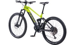 Górski rower elektryczny z pełnym zawieszeniem Levit Svarog BF Overstep 630 29"/27,5" - 2024 - Lime black pearl