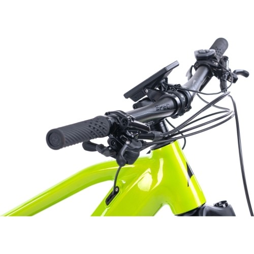 Górski rower elektryczny z pełnym zawieszeniem Levit Svarog BF Overstep 630 29"/27,5" - 2024 - Lime black pearl