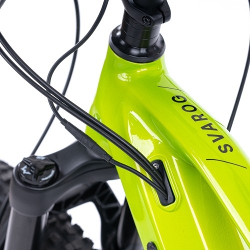 Górski rower elektryczny z pełnym zawieszeniem Levit Svarog BF Overstep 630 29"/27,5" - 2024 - Lime black pearl